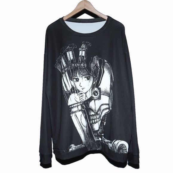 Kikillo Oversized Terminator Anime Sweater - Picture 1 of 6
